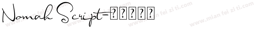 Nomah Script字体转换